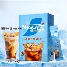 네스카페 아이스 아메리카노 믹스 (6컵분), 4개, 6개입, 2g