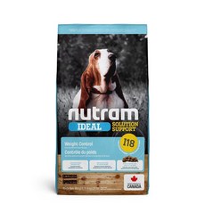 Nutram 紐頓 犬飼料 11.4kg 均衡健康 無穀全能, 1個, 紐頓 I18成犬維持體態雞 11.4kg