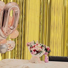 파티 커튼 그린 셀프 옐로 han+32957qi