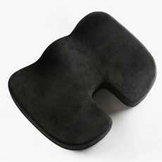 조약돌소파 좌석 쿠션 사무실 의자 Coccyx 정형 메모리 폼 U 시트 마사지 패드 자동차, 2.black, 1개