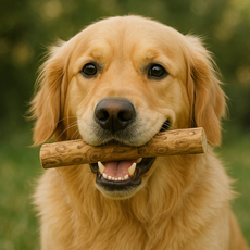 키오네 자연소재 치석제거 강아지용 우드스틱, 2개, 원목