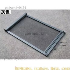 定製鋁合金隱形紗窗上下伸縮捲筒式平開窗捲簾防鼠紗窗網, 1個, 升級加厚款灰色邊框【纖維紗】,【請告知客服尺寸顏色計算價格】邀請您