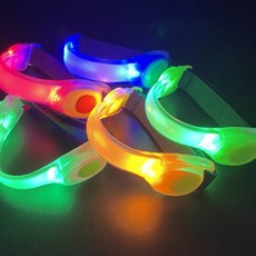 야간산책 야외 LED 야간밴드 자전거 발광 조깅 안전팔찌 공용, 1개, 블루