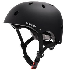 자전거 스쿠터 롤러 스케이트 인라인 스케이팅 롤러블레이드용 헬멧 스쿠터용 조절 가능 및 멀티 스포츠 성인 청소년용 3가지 사이즈 (퍼플 라지)145338, 블랙