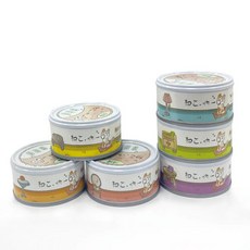 ねこ吶一口無榖貓湯罐80G，美味濕糧補充水分，無穀配方呵護腸胃，獨立包裝方便餵食, 1個, 鮪魚+高鈣吻仔魚