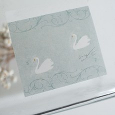 莫莫日貨 Yohaku 原創系列 日本製 2025 9月新品 方形透寫便利貼 便條紙本 透寫便條紙 (共3款), 1個, 02.卡農 M193