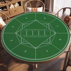 원형 홀덤테이블 매트 포커 패드 카드 1m 녹색 게임, 1개, 라인디자인그린80x80cm