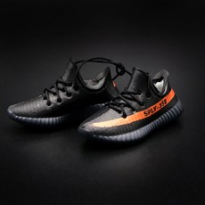 迷你350V2椰子運動鞋模型 球鞋模型擺件 3D立體運動鞋模型 ins潮品, 17.黑橙條, 1個