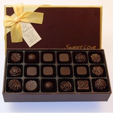 【樂優精選】 畢業季 【定制心意】情人節diy情人節520生日禮物手工巧克力刻字定制男女朋友戀人送禮, 1個, （18格）刻字：改字款（自定義8字內）