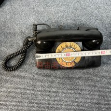 옛날 다이얼 전화기 유선 회전식 엔틱 소품 벨 전화 레트로 복고풍 구형, I. C 다이얼 전화기