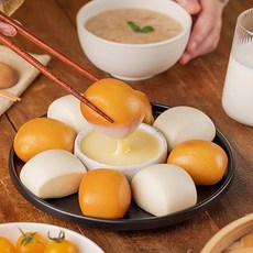 금성 소검 XIAOLIAN 나이샹만투 우유맛찐빵 수제찐빵 중화요리 찐빵튀김 업소용 간편요리 영양간식 3분요리 아침식사 대용 냉동식품 수입식품, 10개, 400g