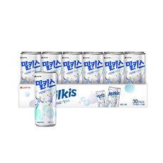 LOTTE Milkis 原味牛奶飲料 韓國第一奶油蘇打 30入箱 250ml, 30