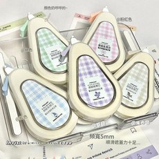 PRIMARY COLOURS 靜音翻蓋修正帶 5mm 寬, 1套價格 5個, 1套