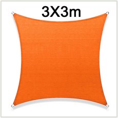 루프탑텐트 루프탑텐트하드세단 차박텐트 우레탄창차박텐트양산 캔버스 방수 천막 차양 태양 그늘 항해 야, 11 B-Orange 3x3m