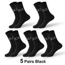 쿠쿠스토어 남녀공 스포츠 양말 운동 사이클링 통기성 야외 농구 피트니스 러닝 5 켤레/로트, 02 Men EU(39-45), 01 Combine1(5 Pairs)