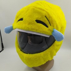 라이더 핫템23종 오토바이헬멧커버 탑박스 하이바, 스마일리 페이스