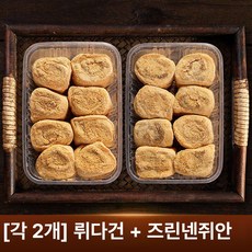 정통 쫀득 찹쌀 꽈배기 콩고물 떡, 각 2 돼지 뒤집기 + 시리아 린넨 롤, 1개, 1g