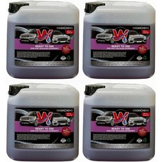 폼 캐논 사용 준비 완료 - 터치리스 원스텝 세차 샴푸 1갤런 128온스 혼합 비율 필요 없음 상업용 등급 자동차 트럭 오토바이 등에 적합 세차용 켐 1, 4