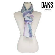 [백화점 홈쇼핑 정품] 닥스 DAKS 로고장식 쉬폰 스카프 SKO022