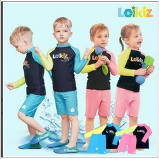 아동래쉬가드 유아수영복 레이키즈 래쉬가드 1+1 블루 남아 수영복 세트