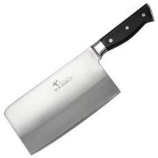 金永利鋼刀 電木系列 剁刀 A1-1 不鏽鋼+三合鋼 堅固耐用不易變形, 18.3cm, 黑色握柄、銀色刀刃, 1支