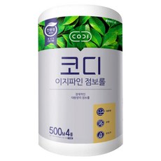 코디 점보롤 이지파인 1겹 500m 4롤, 4개입, 4개