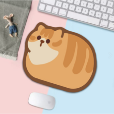 귀여운 동울 마우스 패스, 1개, 통통한 고양이 1개, 통통한 고양이