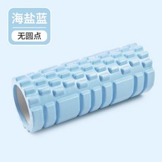 【瑜伽放鬆】泡沫軸滾軸狼牙棒泡沫軸小腿肌肉放鬆健身按摩軸瘦腿者瑜伽柱環形, 海鹽藍,30*10cm, 1個