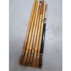 日本回流 純狼毫毛筆 7支打包 動物毛 無尼龍添加 長榮齋等制, 1個, 參考詳情頁