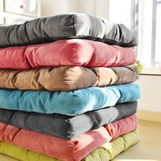 꽃분이네 좌식 생활에 필수 프리미엄 대형 사각 골지 방석 6colors, 딥핑크