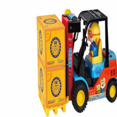유아 지게차 장난감 작동 모형 아동 어린이 지게차 장난감 남아 교육 놀이 소리 역할 실내 발달 불빛