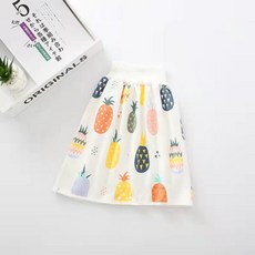 隔尿裙 學習褲 防尿床 (鳳梨 M), 1個, 隔尿裙-鳳梨