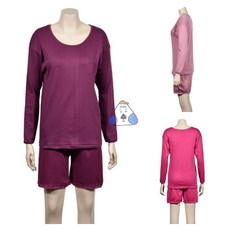 미즈누아 여성 기모 상의 9부 하의 7부 내의 내복 세트 겨울내의 여성겨울내의 얇은내복 방한내복