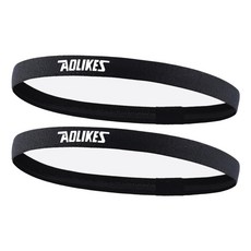 AOLIKES 헤어밴드 머리띠 땀흘림 방지 헬스 운동 러닝 스웨트 등산 남여공용 스포츠 쿨 땀흡수 2101, 2101_블랙, 2개