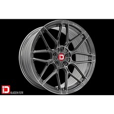 土城輪胎王 F57R 18吋旋鍛鋁圈 灰底灰透 5/100 5/108 5/112 5/114.3 布丁狗, 1個