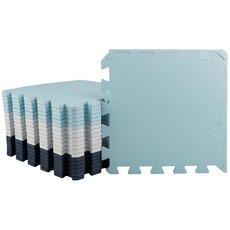 Stalwart 퍼즐 매트 EVA 폼 바닥 타일 20팩 - 1.8제곱미터(20제곱피트) 멀티컬러 운동 매트 또는 바닥용 아기 놀이 매트 - 인터로킹 바닥 매트 (블루)