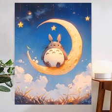 일본 애니메이션 이웃집 토토로 패브릭포스터 벽장식 인테리어, 2