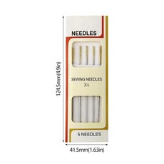 손바느질 강철 바늘 커버 바느질용 골무 손가락 수작업 바느질 퀼트 큰 구멍, 1개, 3. Gold tail needle 01
