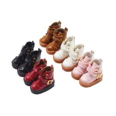 오비츠 OB11 구체관절 인형 신발 바디 캐주얼 하이 부츠 1/12 9 Obitsu11 탑 가죽, 05=brown, 1개