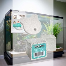 이갈이 스톤 친칠라 햄스터 장난감 화산석 냄새제거 치아건강, 사각(품)(절)