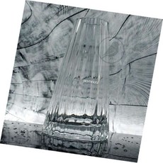 소레빈 유리화병 스트라이프 피라미드 소 4x15 꽃화병