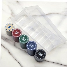 컬러칩 포커칩 뚜껑형 하드케이스 SET 100PCS, 본상품