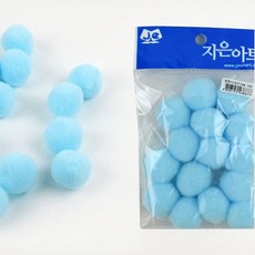 유아 만들기 폼폼이 30mm 하늘 유치원 어린이집, 1개