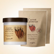 스킨푸드 캐롯 카로틴 카밍 워터 패드 60매 + 리필 60매 (30매x2), 1개