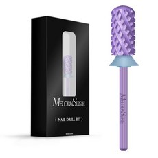네일드릴비트 각질 제거 파츠 멜로디수지 안전 네일 드릴 비트 332 부드러운 원형 상단 대형 배럴 카바이드 매니큐어 페디큐어 큐티클 젤 폴리싱용 초보자용 로즈 골드 시리즈 비트, Quadruple Coarse-4XC, Macaron Purple