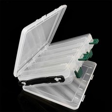 MEIHO 방수 낚시 액세서리 후크 양면 태클 박스 루어 미끼 보관 플라스틱 케이스, 02 White, 02 Movable insert, 1개