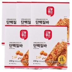 오늘좋은 단백질 듬뿍 든든한 간식 단백질바 50g*3입(150g), 5박스, 150g
