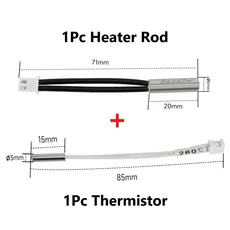 Ender 3 V3 SE 핫 엔드 키트 티타늄 합금 목구멍 바이메탈 히트 브레이크 노즐 24V 40W 프린트 헤드 Ender-3 V3 SE 핫 엔드 풀 메탈, 06 Heater Thermistor