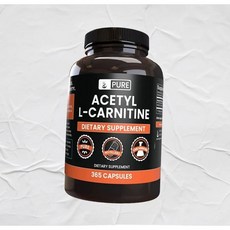 순수 원료 성분 아세틸 L카르니틴365 마그네슘 나 쌀 필러 없음 항상 순수함 인증 미주 출고, 1개