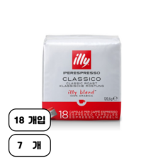 일리 클라시코 미디움 캡슐커피, 6.7g, 18개입, 7개